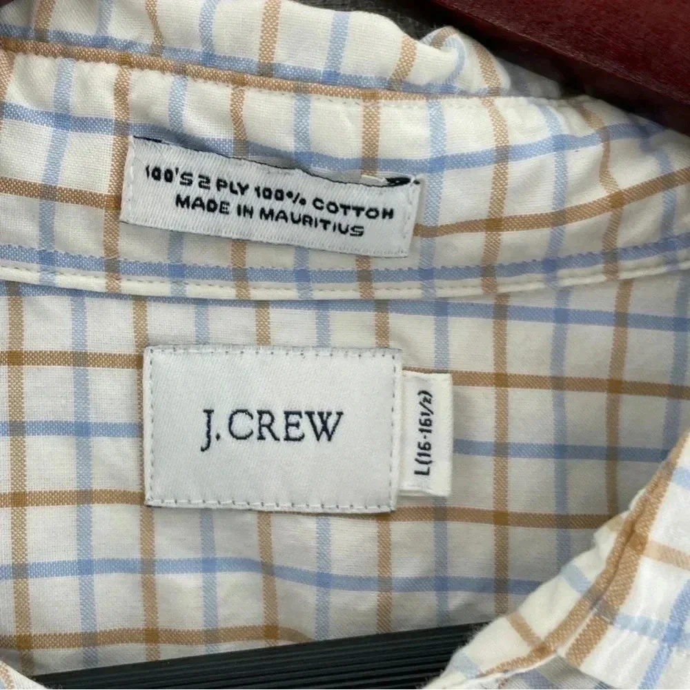 💥  J. Crew Size Large Men's Long Sleeve button down Shirt 9306